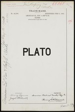 Photo:[ American El. Nov. & Mf'g. Co. for Plato brand Clocks]
