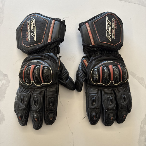 RST Tractech Evo Motorcycle Gloves Leather Black