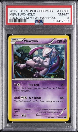 Mewtwo graded PSA 8 for sale on eBay