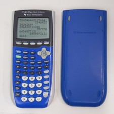 Texas Instruments TI-84 Plus Silver Edition Graphing Calculator Slide Cover Blue