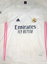 REAL MADRID 2020/21 HOME FOOTBALL SOCCER ADIDAS JERSEY MEN'S SIZE M