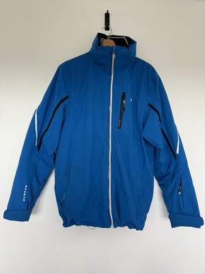 Dare2B Herren Skijacke L blau wasserdicht Mantel Outdoor Schnee Winter Full Zip