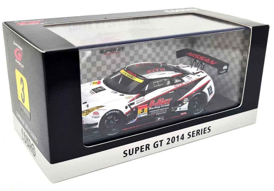 Ebbro 1/43 Nissan GT-R R35 B-Max NDDP Super GT300 '14 #3 coche modelo a escala diecast Foto 2 de 4