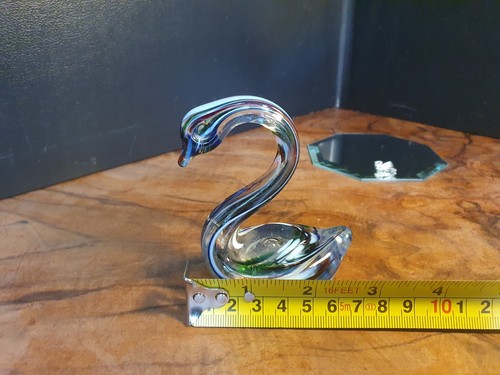 Zwei Vintage-Glas- und Kristallschwäne auf Swarovski-Platte. Hervorragender Zus - Bild 15 von 18