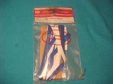 Serpentinas de bicicleta vintage blancas y azules Schwinn Huffy Murray AMF Sears Ross NOS