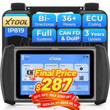 2026 Xtool Ip819 Auto Diagnostic Tool Bi-directional Scanner Immo Key Programmer