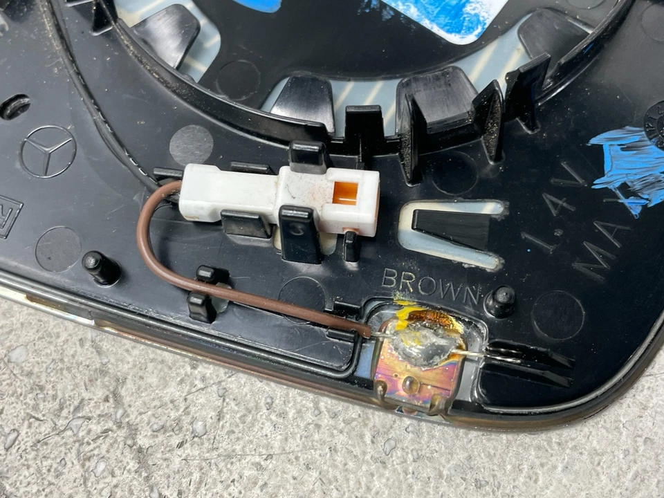 23 24 25 Mercedes EQS450 SUV X296 Left Driver Side View Mirror Glass 1627 OEM - Image 4 of 4