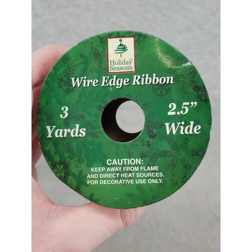 Holiday Seasons Christmas Snowman Wire Edge Ribbon 2.5 Inch x 3 Yards 846430