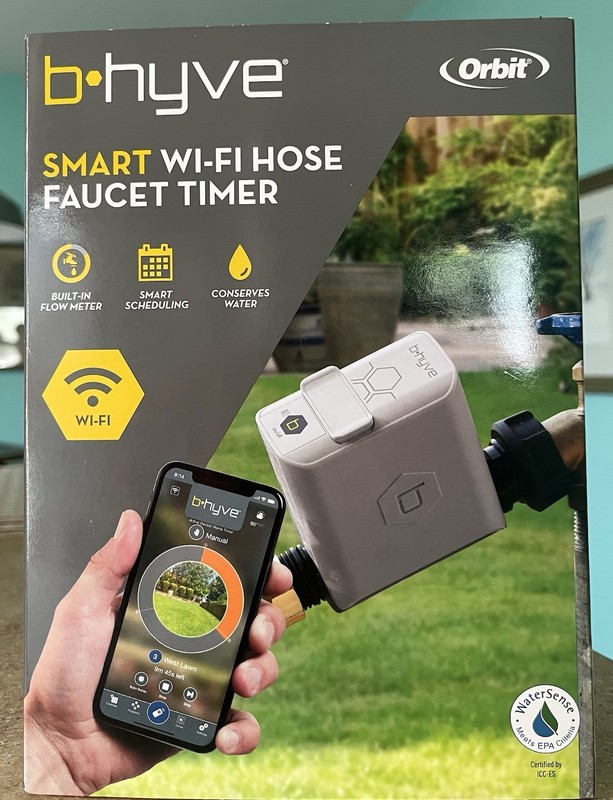 Orbit 21004 B-Hyve Smart Hose Watering Timer with Wi-Fi Hub - Grey