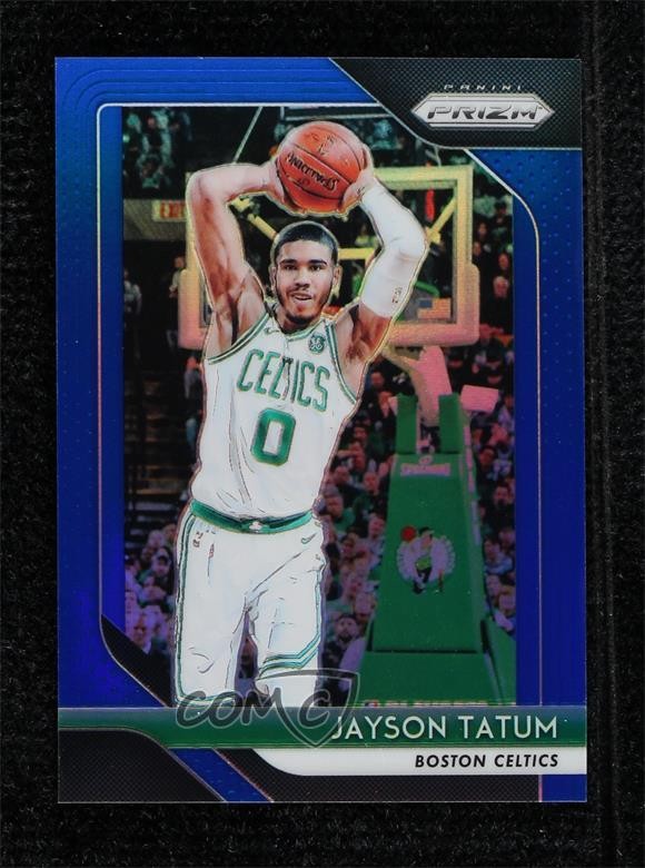 2018-19 Panini Prizm Blue Prizm 170/199 Jayson Tatum #118 14cm