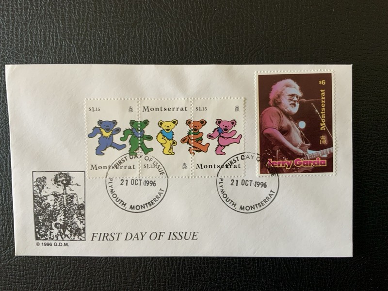 Montserrat 1996 #914-915 Grateful Dead - FDC