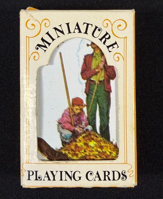 Vintage Hoyle Miniature Playing Cards Model 2901 Travel Pocket Deck USA