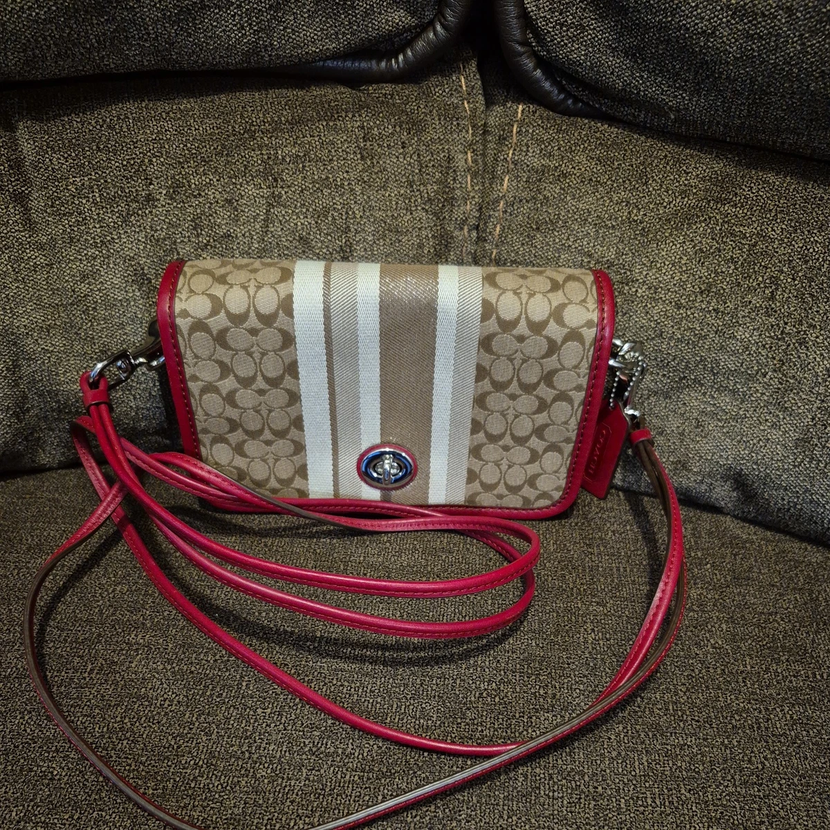 Coach Legacy Crossbody Striped Bags & Handbags for Women for sale