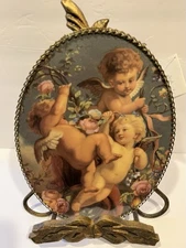 GALLERY GRAPHICS ANGELS Replica Victorian Chimney Flue Cover 8”x11” Made in USA