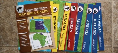 Abeka Eastern Hemisphere Map Skill Cards Grades 5-8