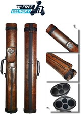 2x2 Hard cue case Oval Pool Cue Billiard Stick Carrying Case