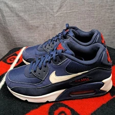 Size 8 Men Nike Air Max Men Navy Blue Orange White