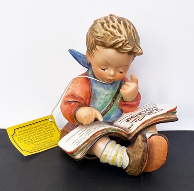 Hummel #415 Thoughtful~ 4.50'' Boy Reading Book 1980 * TMK6 * Hang Tag * Exc Cond