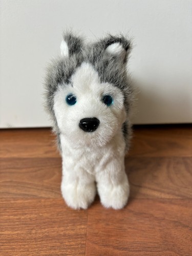 American Girl Plush Blue Eyed Dog Puppy Husky Gray White 7 inches - Picture 4 of 12