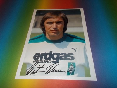 Dietmar Danner  DFB  Borussia Mönchengladbach signiert Autogramm auf 20x28 Foto