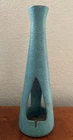 ROYAL HAEGER MCM Lava Glazed High Top Vase ShapedCeramic Blue Candle Holder RARE