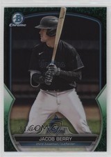 2023 Bowman Draft Chrome Green Grass Refractor 82/99 Jacob Berry #BDC-19 0d6g