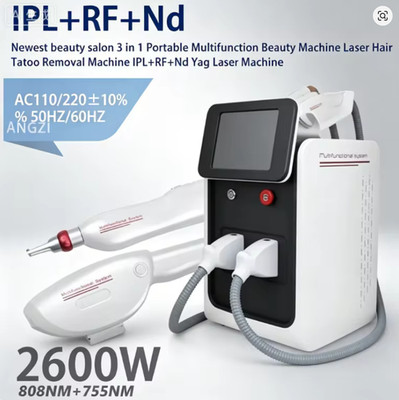 3 in 1 Laser OPT IPL Hair Removal Machine Portable ND Yag Laser Tattoo Removal