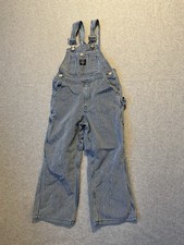 Larkin  McKey Trading Co Striped Engineer Bib Jean Overalls 6