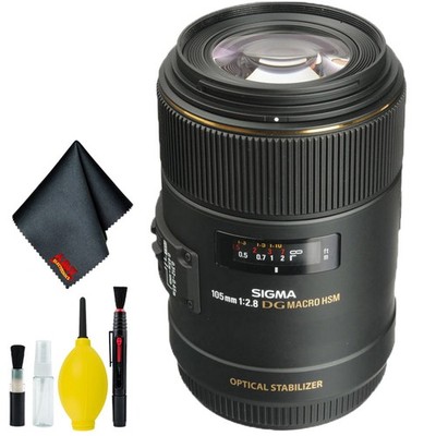 Sigma 105mm f/2.8 EX DG OS HSM Macro Lens for Canon EOS Cameras (Intl Model) Sta