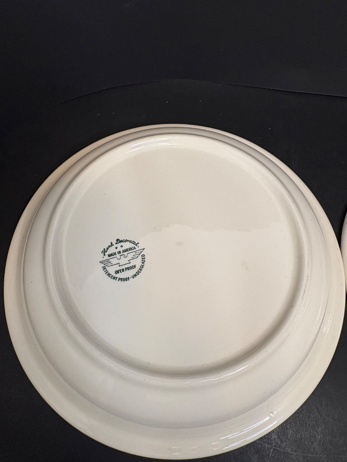 Two (2) Stetson Marcrest "Gay Nineties" Pie Baking Dishes 10" Diameter MCM Vtg