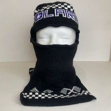 Vintage Polaris Snowmobile Racing Knit Full Face Mask Robber Balaclava Beanie