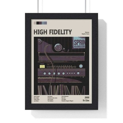 High Fidelity Filmposter - Musik und Romantik klassischer Kunstdruck Wandbilddruck