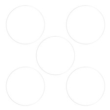 5pcs 29mm Soft TPU Anti-scratch HD Clear Round Watch Glass Screen Protectors