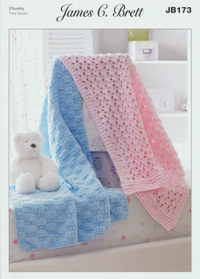 James Brett JB173 Flutterby Chunky Kinderdecken Strickmuster beschädigt