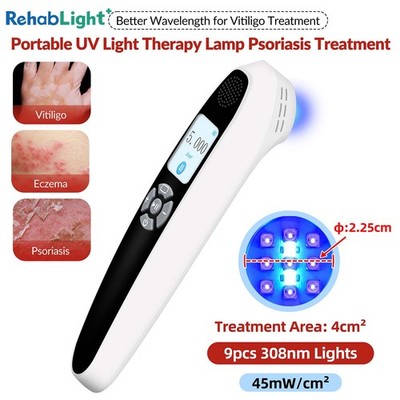 308 nm UVB Light Therapy 4cm2 for General Skin Battery Powered Excimer Device