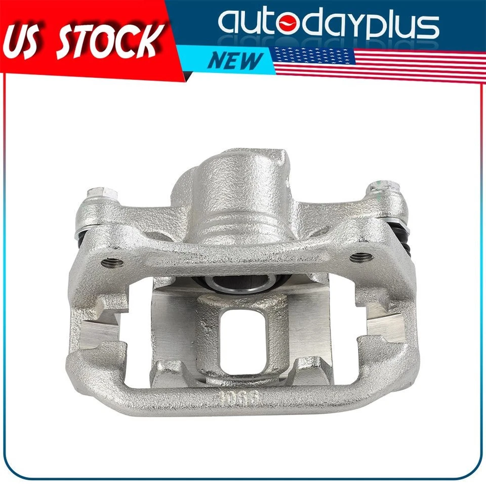 Pair Rear Brake Calipers w/ Bracke For Chevrolet Optra Spark EV Suzuki Forenza - Image 3 of 4