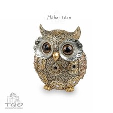 Formano Dekofigur Eule Eulepaar antik-gold silber -723666T