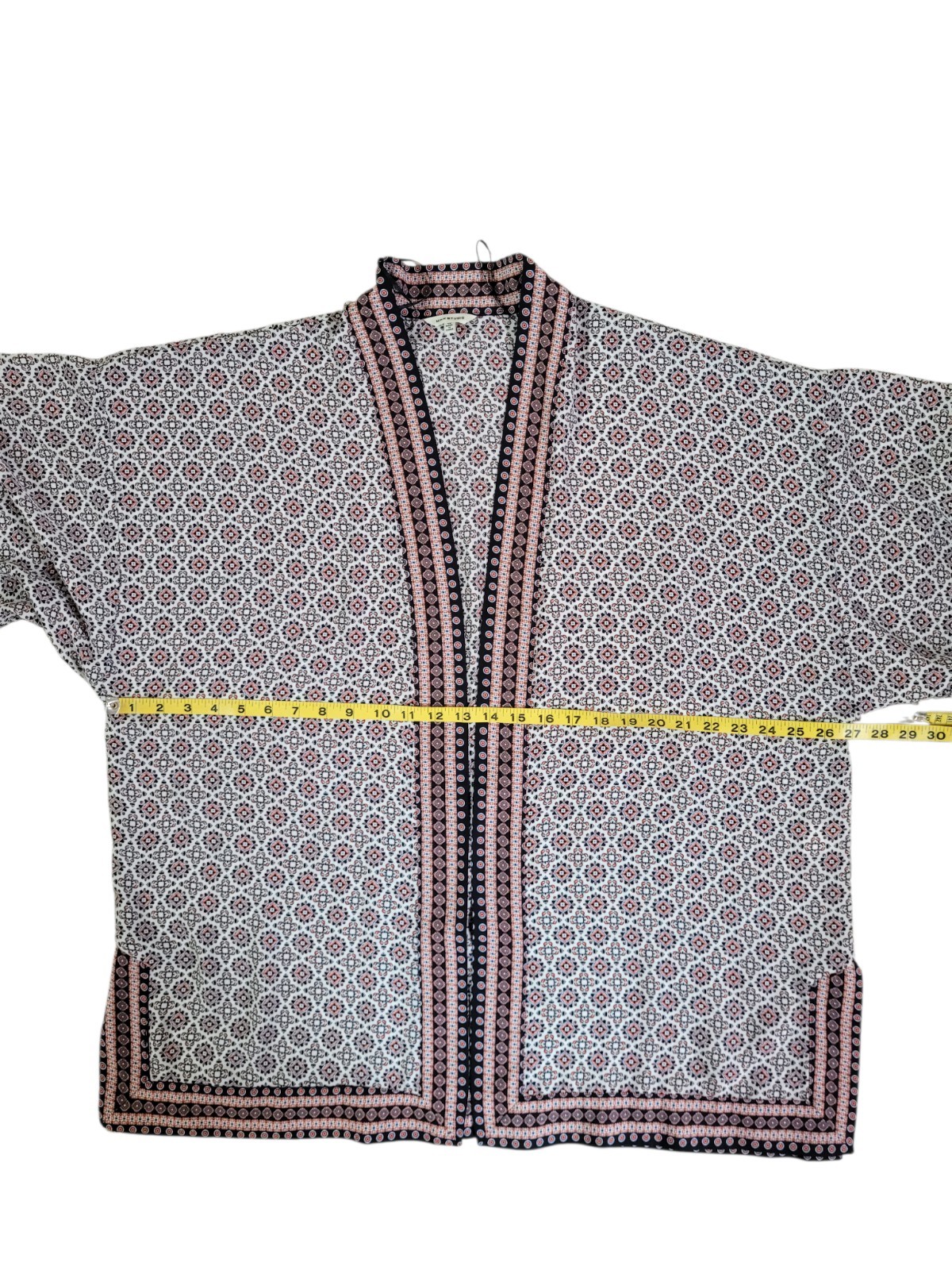 Pre-Owned MAX STUDIO 1X Patterned Open Front 3/4 … - image 9