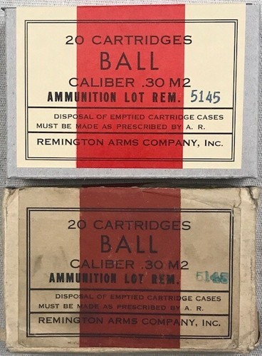 REMINGTON ARMS CO. CAL. .30 M2 BALL WWII NEW REPLICA 20 ROUND AMMO BOXES - Picture 5 of 9