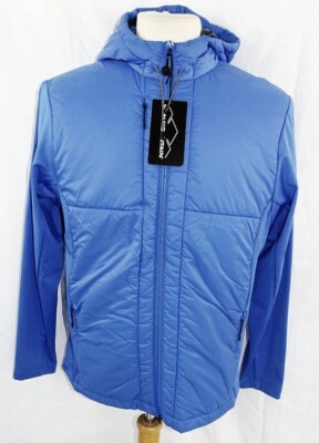 New Men's Sun Mountain Pacific Blue Colter Insulated Hooded Jacket