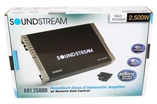 SOUNDSTREAM AR1.2500D 2500 WATT MONOBLOCK AMPLIFIER 1 CHANNEL CAR STEREO SUB AMP