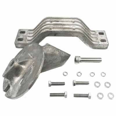 ALU Zierlasche & Halterung Anoden Kit 200PS 250PS Yamaha 2 Takt V6 Außenborder