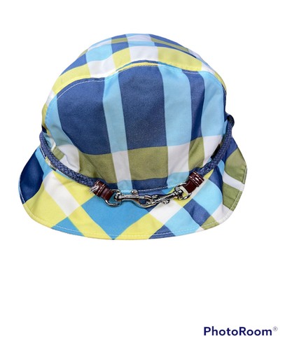 GAP Nylon Plaid Bucket Hat with Buckle 
