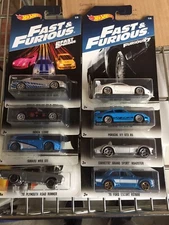 HOTWHEELS FAST & FURIOUS COMPLETE SET OF 8 - BRAND NEW