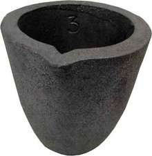  3-6Kg Clay Graphite Crucibles Premium Black Foundry Cup Furnace Torch Melting C