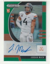 Jordan Mack 2020 Panini Prizm Draft Picks Rookie Auto Panthers