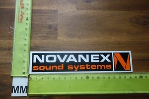 Alter Aufkleber Musik HiFi Audio TV Radio Lautsprecher Boxen Speakers NOVANEX