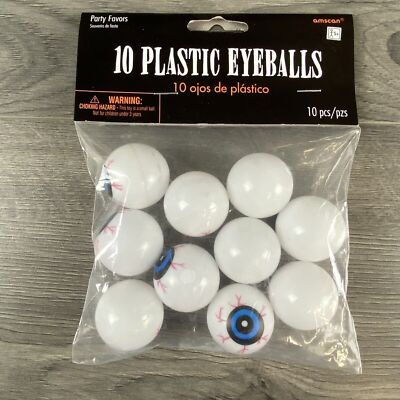 Plastic Eye Balls For Party Trick Or Treat Games Birthday Prize 10pc