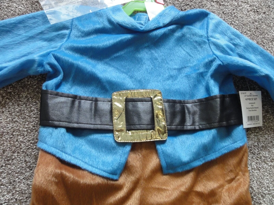NEW BABY LIL’ GARDEN GNOME 4 PIECE COSTUME - Image 2 of 4