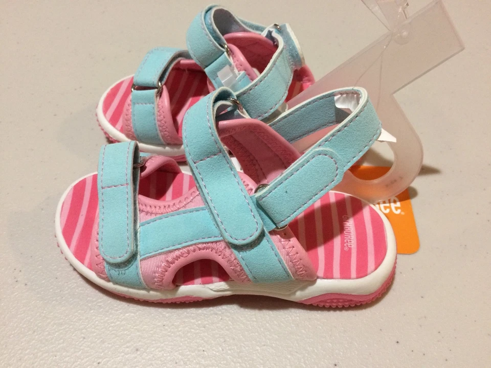 NUEVO CON ETIQUETAS GYMBOREE Jungle Brights Rosa Sandalias Zapatos Niño Niña 6,8 Foto 2 de 2
